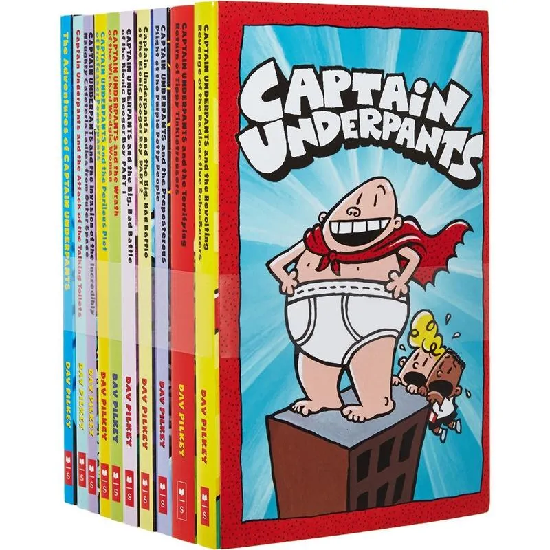 ■ Captain Underpants - 10 Book Set - Paperback