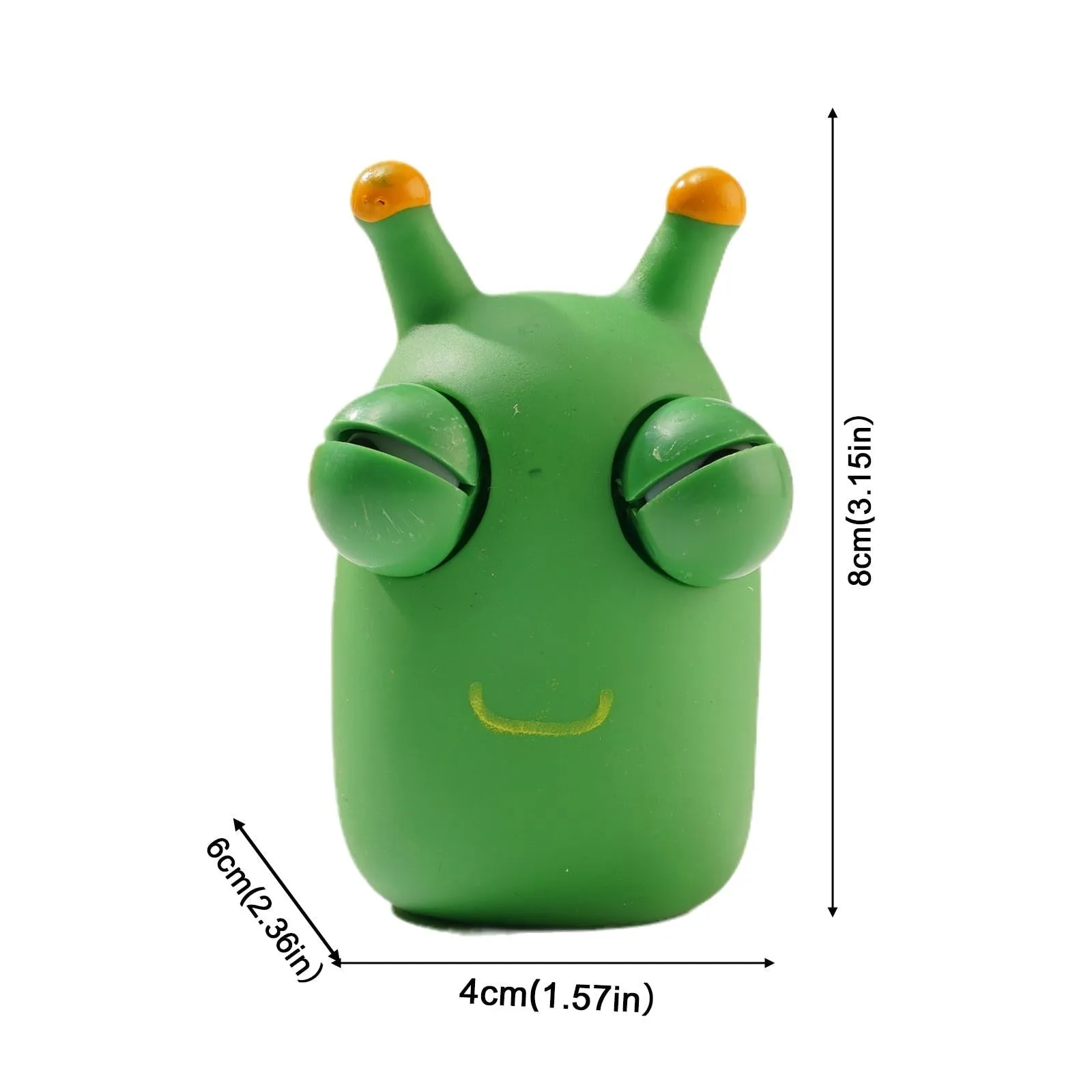 2pcs Funny Eyeball Popping Squeeze Toy Grass Worm Pinch Squishy Fidget Toy Antistress Eye Bouncing For Kids Adult Stress Relief