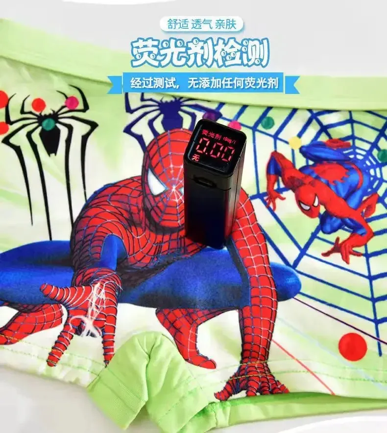 4pcs Disney Spiderman Children's Panties Cartoon Cotton Avenger Boys Boxers Frozen Girls Underwear Child Underpants