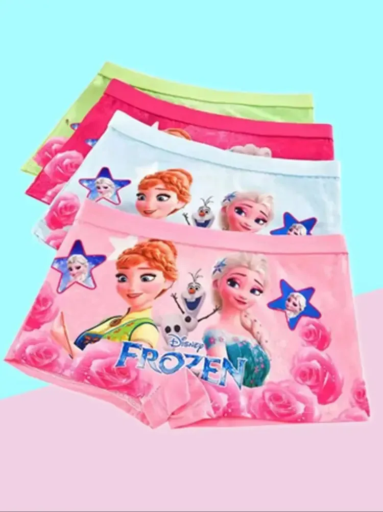 4Pcs/bag Disney Children's Panties ELsa Cartoon Frozen Girls Underwear Child Avenger Underpants boys Boxers