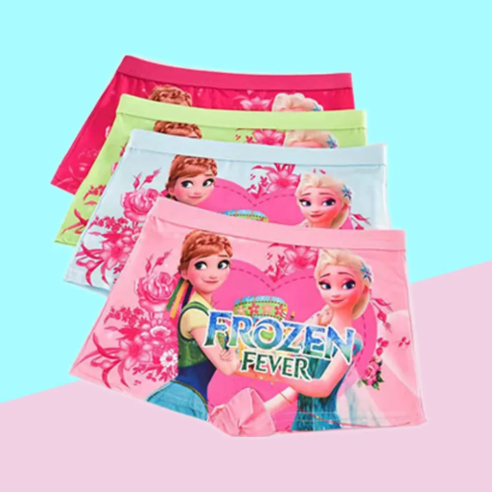 4Pcs/bag Disney Children's Panties ELsa Cartoon Frozen Girls Underwear Child Avenger Underpants boys Boxers