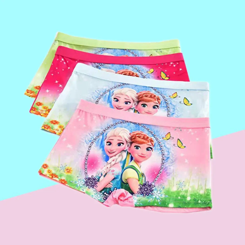 4Pcs/bag Disney Children's Panties ELsa Cartoon Frozen Girls Underwear Child Avenger Underpants boys Boxers