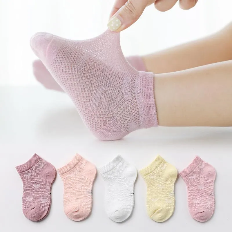 5-piece Cartoon Pattern Breathable Socks for Baby