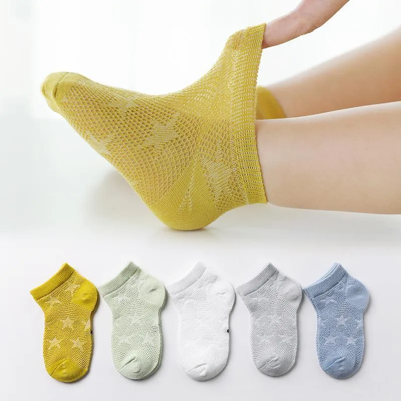 5-piece Cartoon Pattern Breathable Socks for Baby