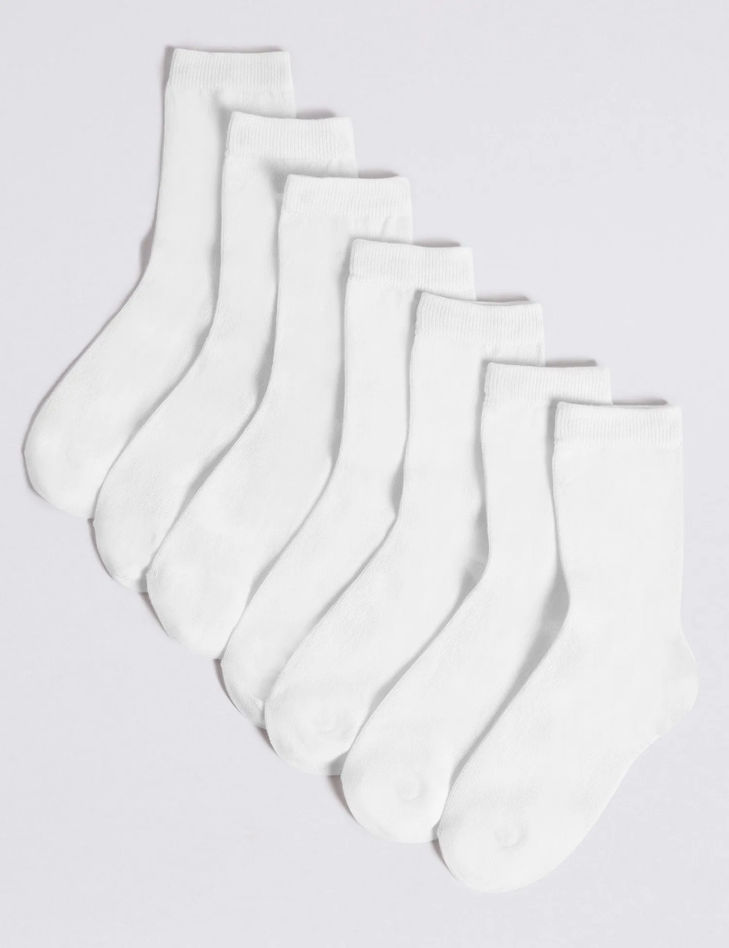 7 Pack of Ankle School Socks