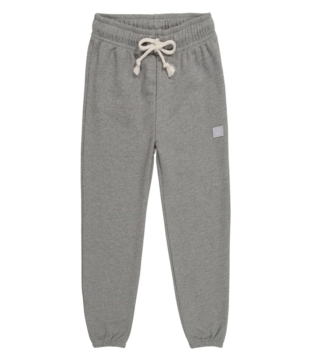 Acne Studios Mini Fairview Face Cotton Sweatpants, Gray