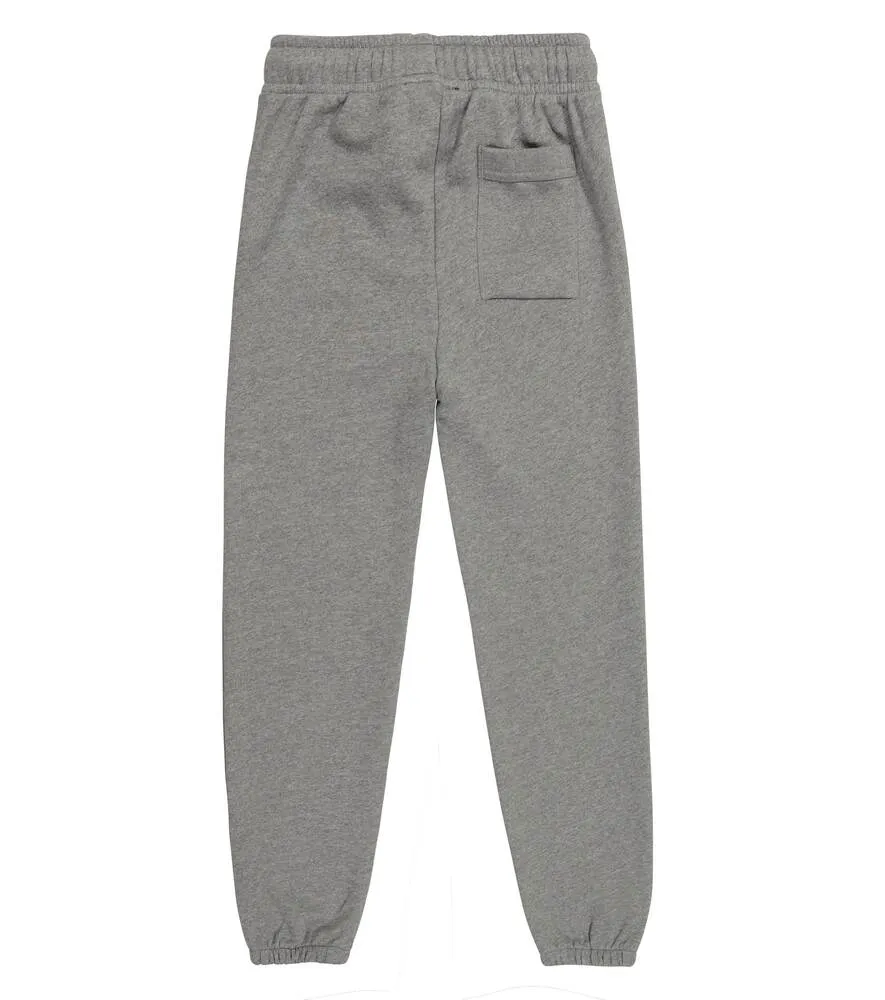 Acne Studios Mini Fairview Face Cotton Sweatpants, Gray