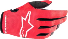 Alpinestars Radar Kids Motocross Gloves, Red