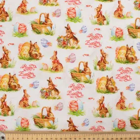 Animal Series Bunny Mania Cotton Prints