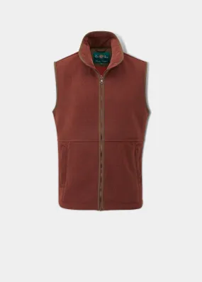 Aylsham Children's Fleece Waistcoat In Rust