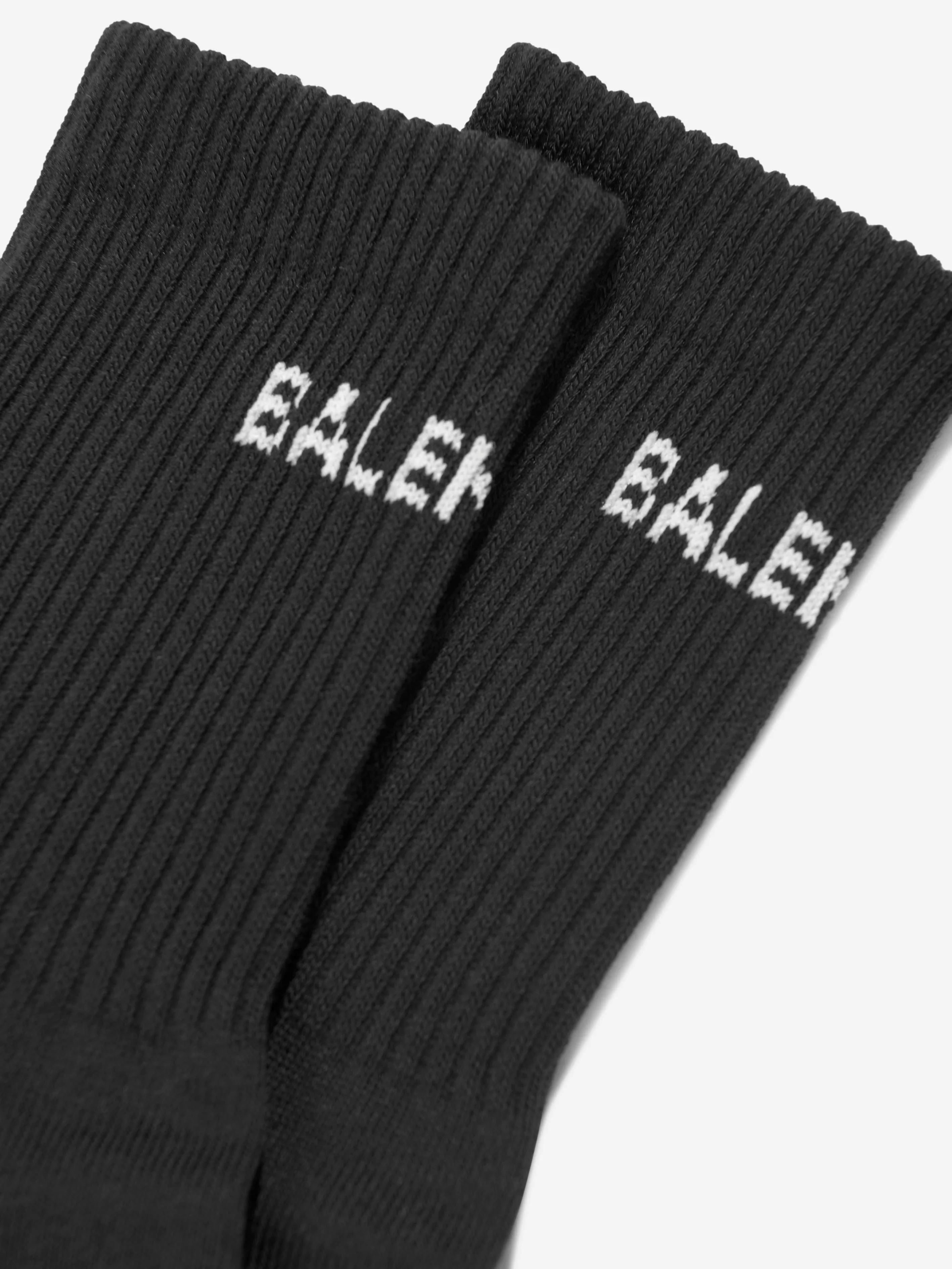 Balenciaga Kids Tennis Socks in Black