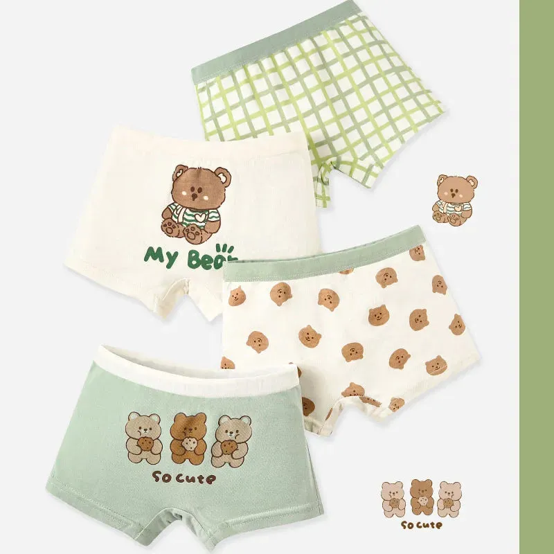 Boys Underwear Cotton Briefs 1-11Year-old Children's Boxer Kids Shorts Baby Underpants 4pcs