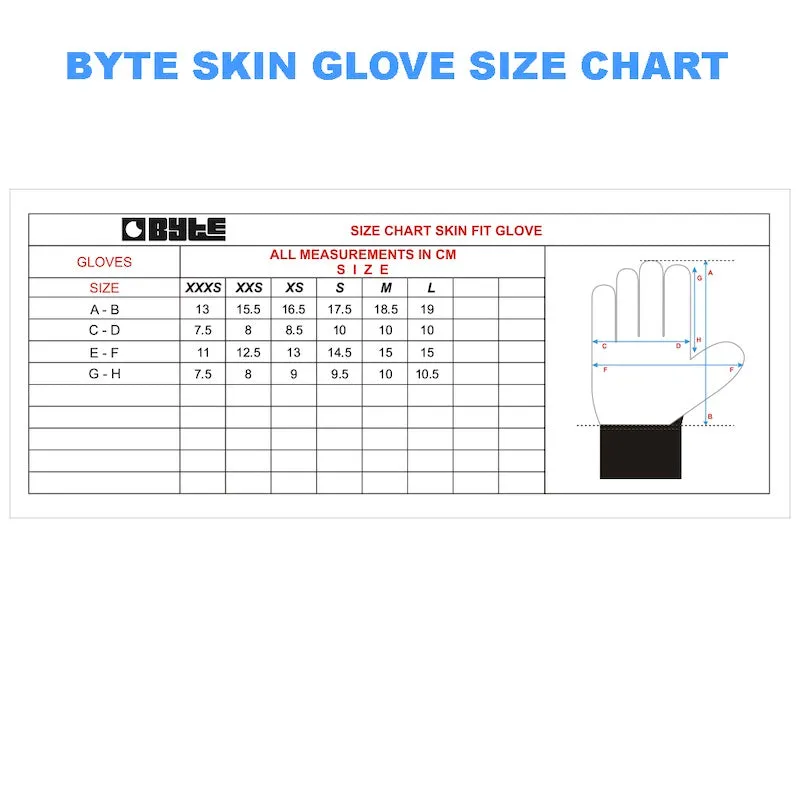 BYTE SKIN GLOVE NAVY RED