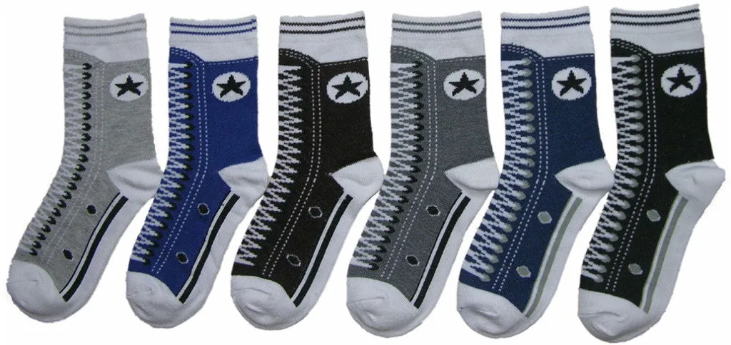 children's ankle socks - sneaker print - sizes 2-4 Case of 360