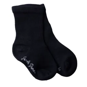 Children's Black Bamboo Socks