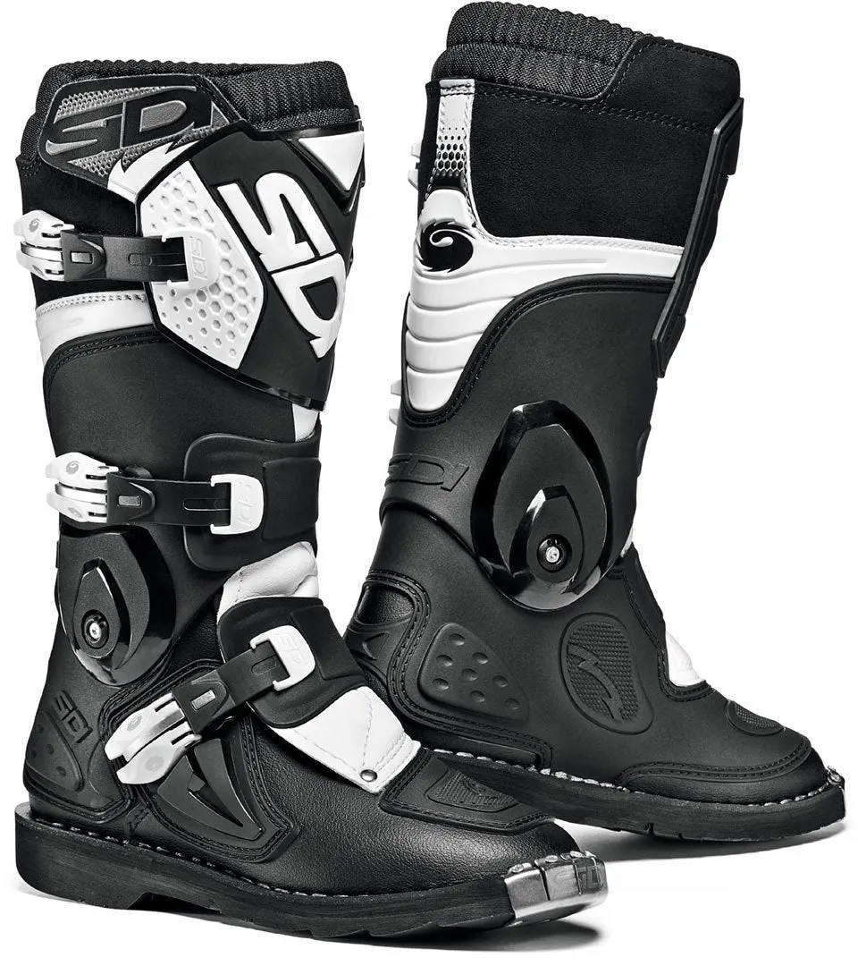 Children's boots Sidi Flame motocross, black/white