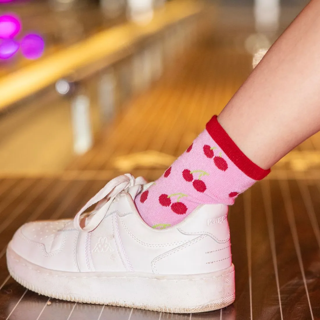 Children's Cherry Bamboo Socks