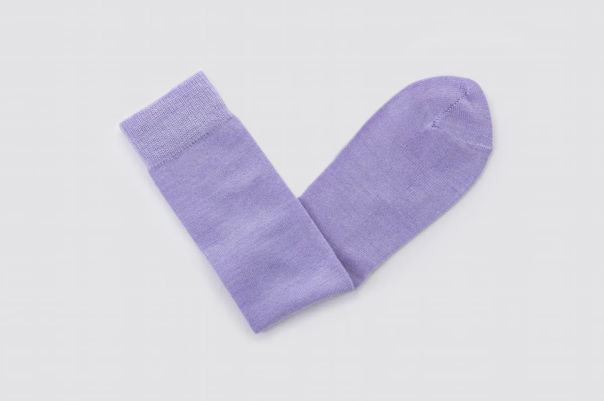 Children's Lilac Merino Socks