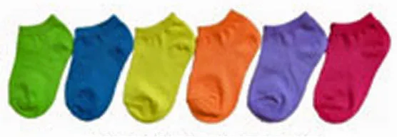 childrens no show socks-solid neon colors-size 2-4 Case of 360