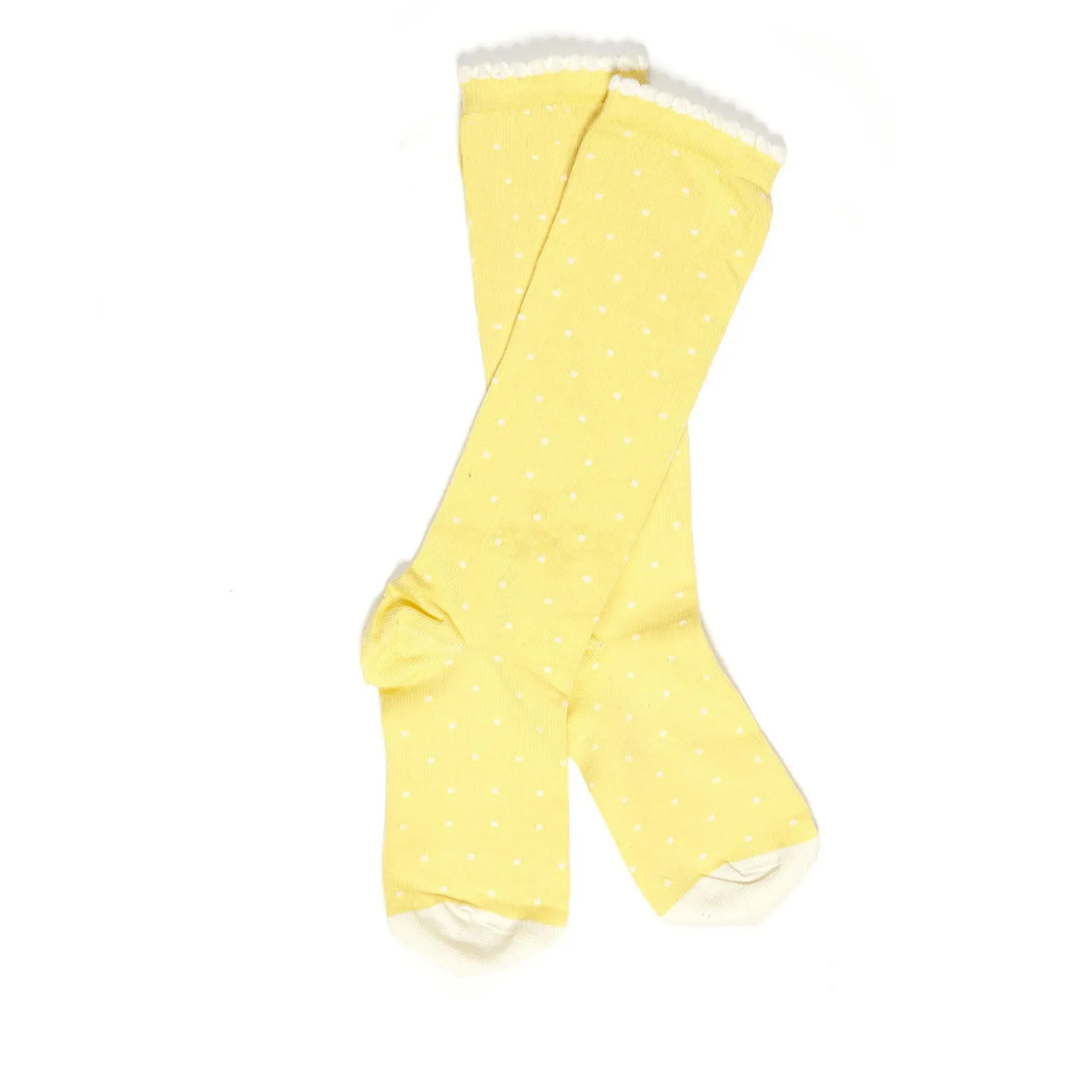 Children's Socks - Lemon Polka Dot