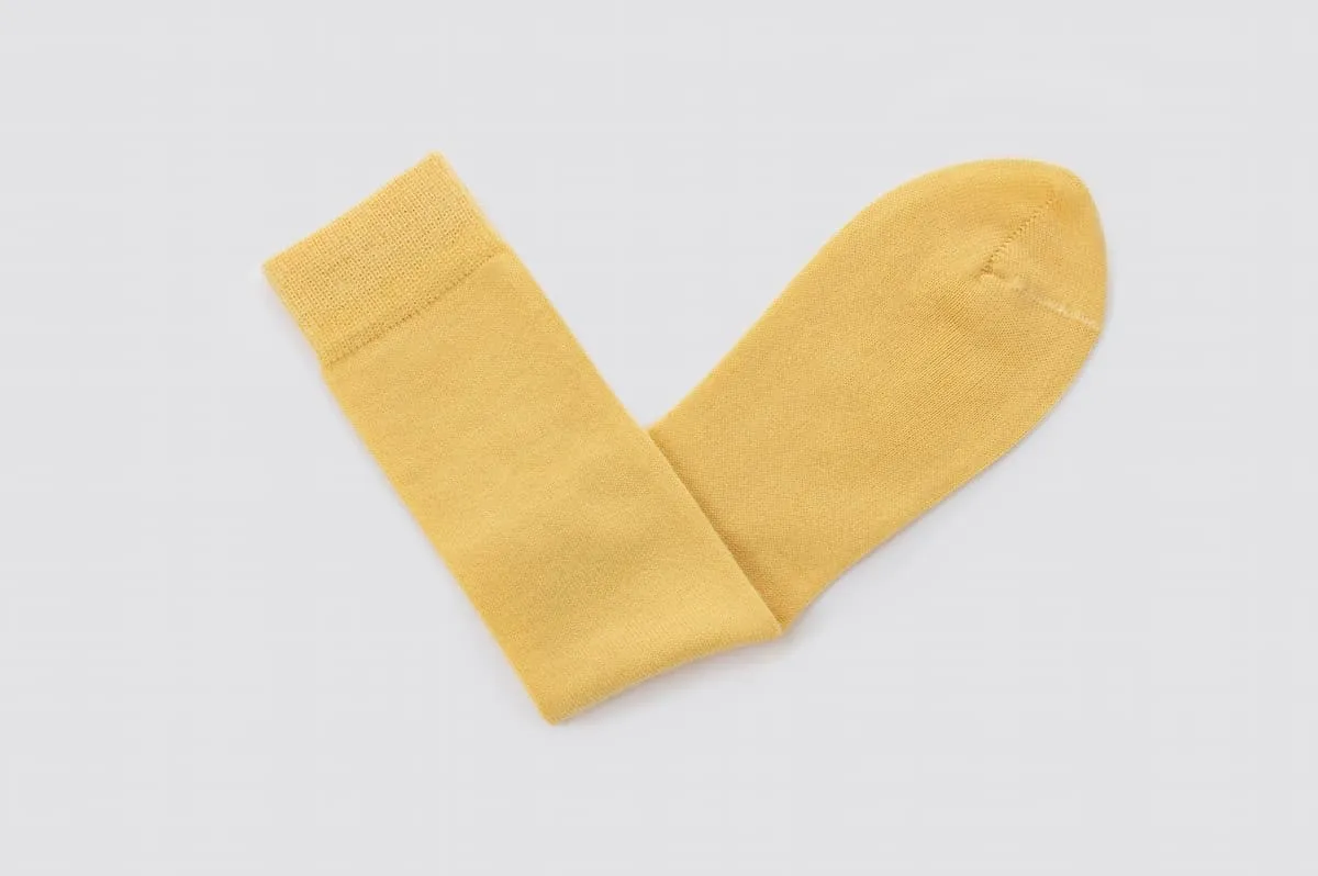 Children's Yellow Merino Socks