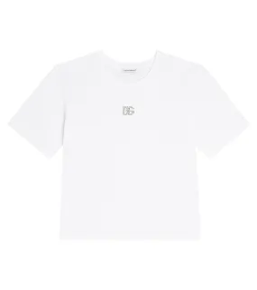 Dolce&Gabbana Kids dg cotton jersey T-shirt, white