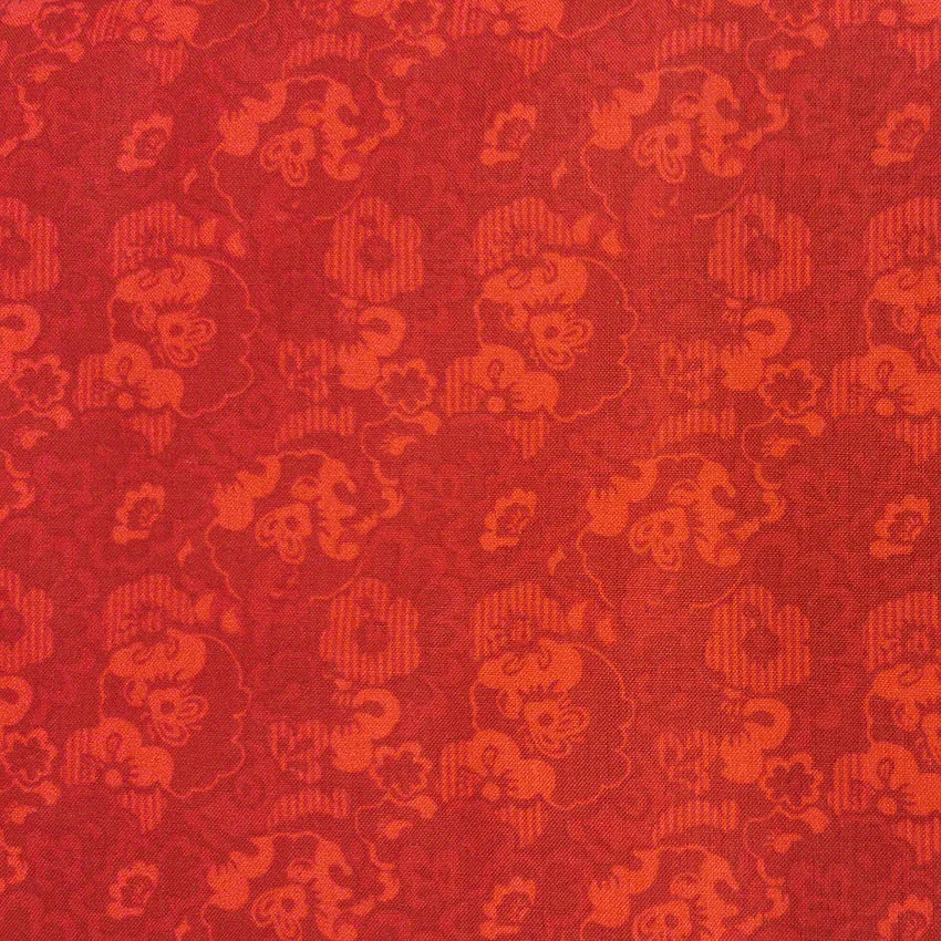 Fabric Editions Red Floral Cotton Prints