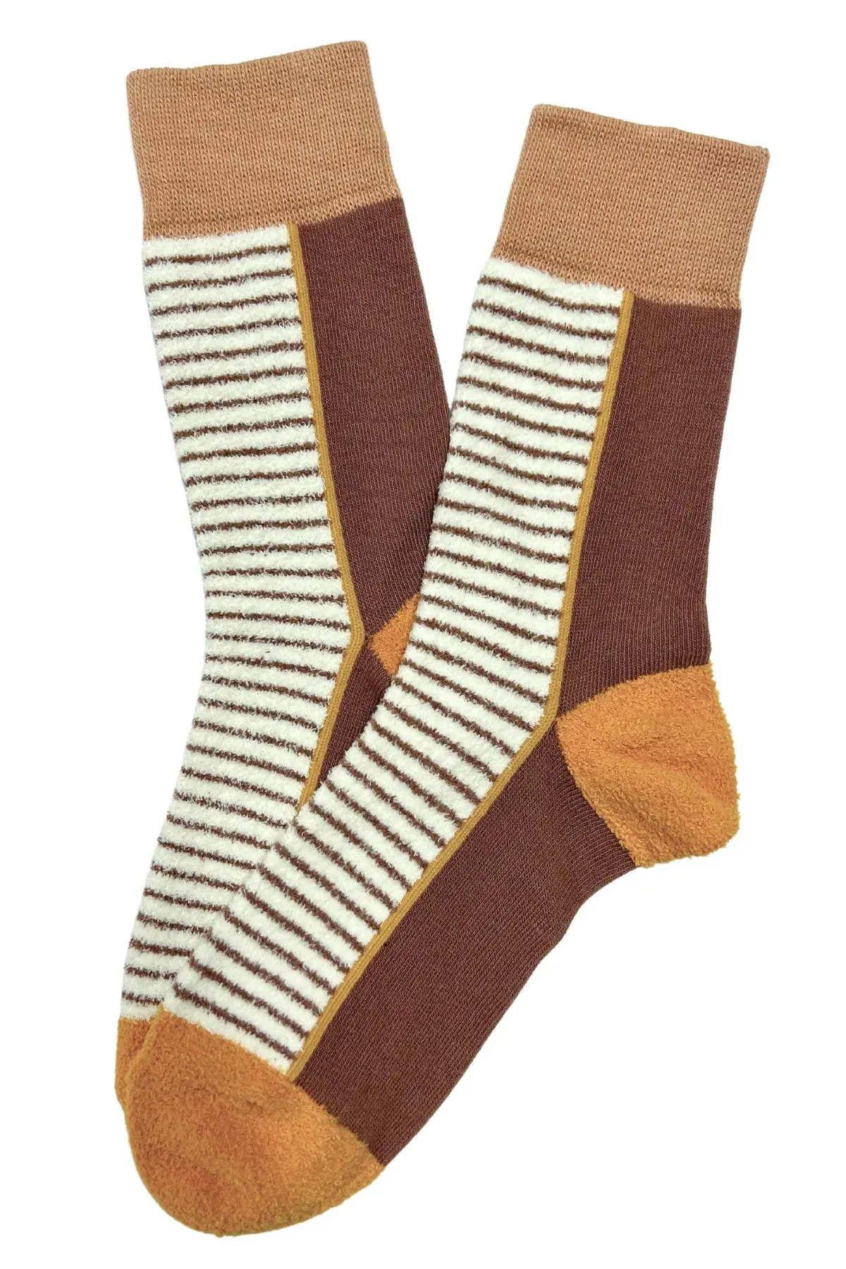 Fluffy Fling Socks Caramel