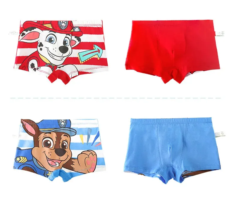 Genuine PAW Patrol Children's Underwear Boys Panties Kids Baby Briefs Cartoon Print Cotton Underwear Gift Comfortable breathable