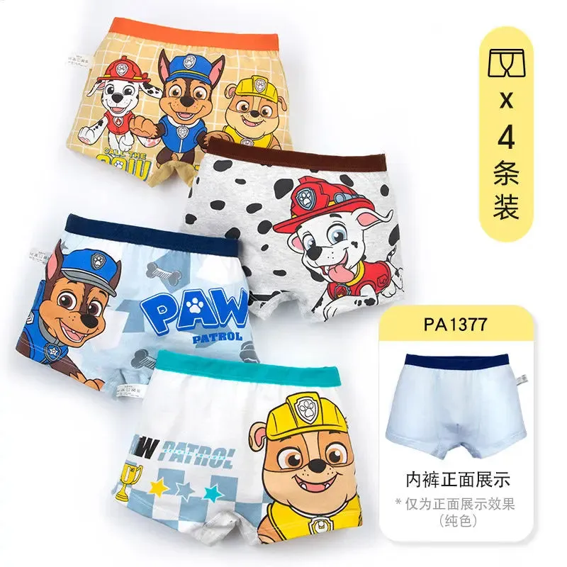 Genuine PAW Patrol Children's Underwear Boys Panties Kids Baby Briefs Cartoon Print Cotton Underwear Gift Comfortable breathable