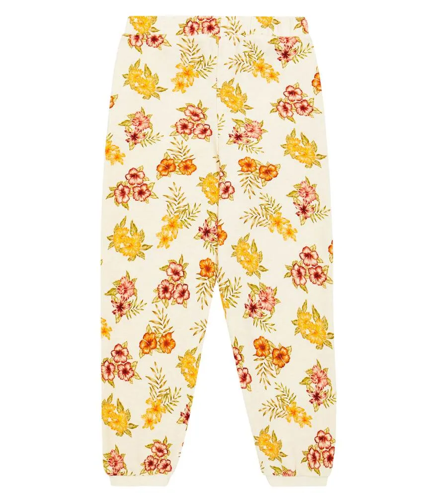 Giotto cotton sweatpants with The New Society print, multicolor