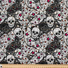 Gothic Characteristic Tone Series Star Cross & Skulls Cotton Prints