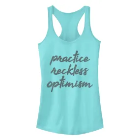 Graphic Tank for Juniors “Practice Reckless Optimism”