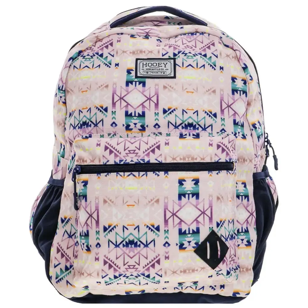 HOOey "Recess" Aztec (Pink/Navy) - Backpack