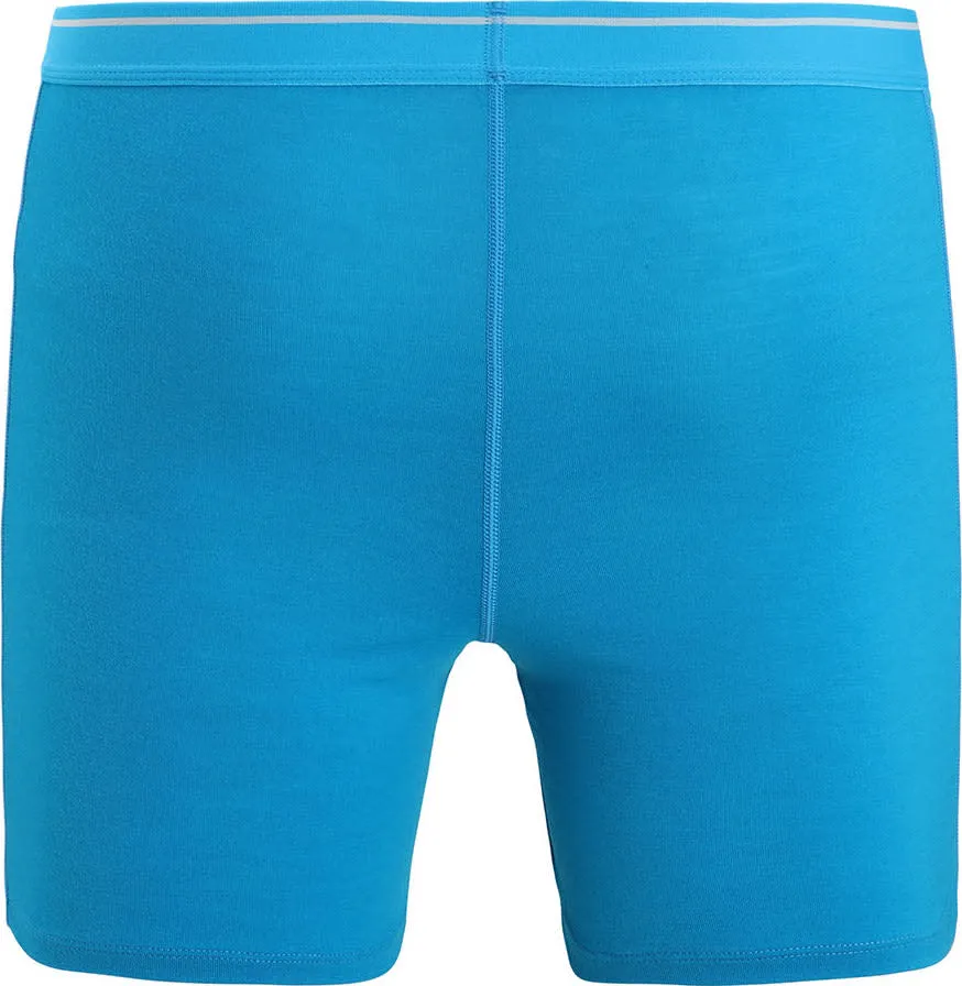 Icebreaker Men&#x27;s Anatomica Long Boxers Geo Blue | Buy Icebreaker Men&#x27;s Anatomica Long Boxers Geo Blue here | Outnorth