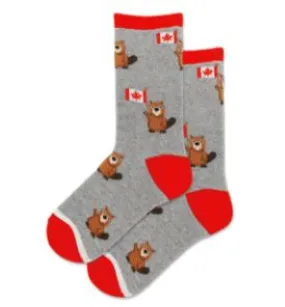 KID'S CANADA BEAVERH CREW SOCKS