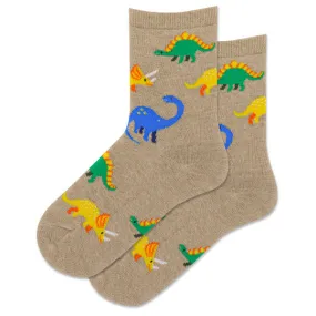 KID'S DINOSAUR CREW SOCKS