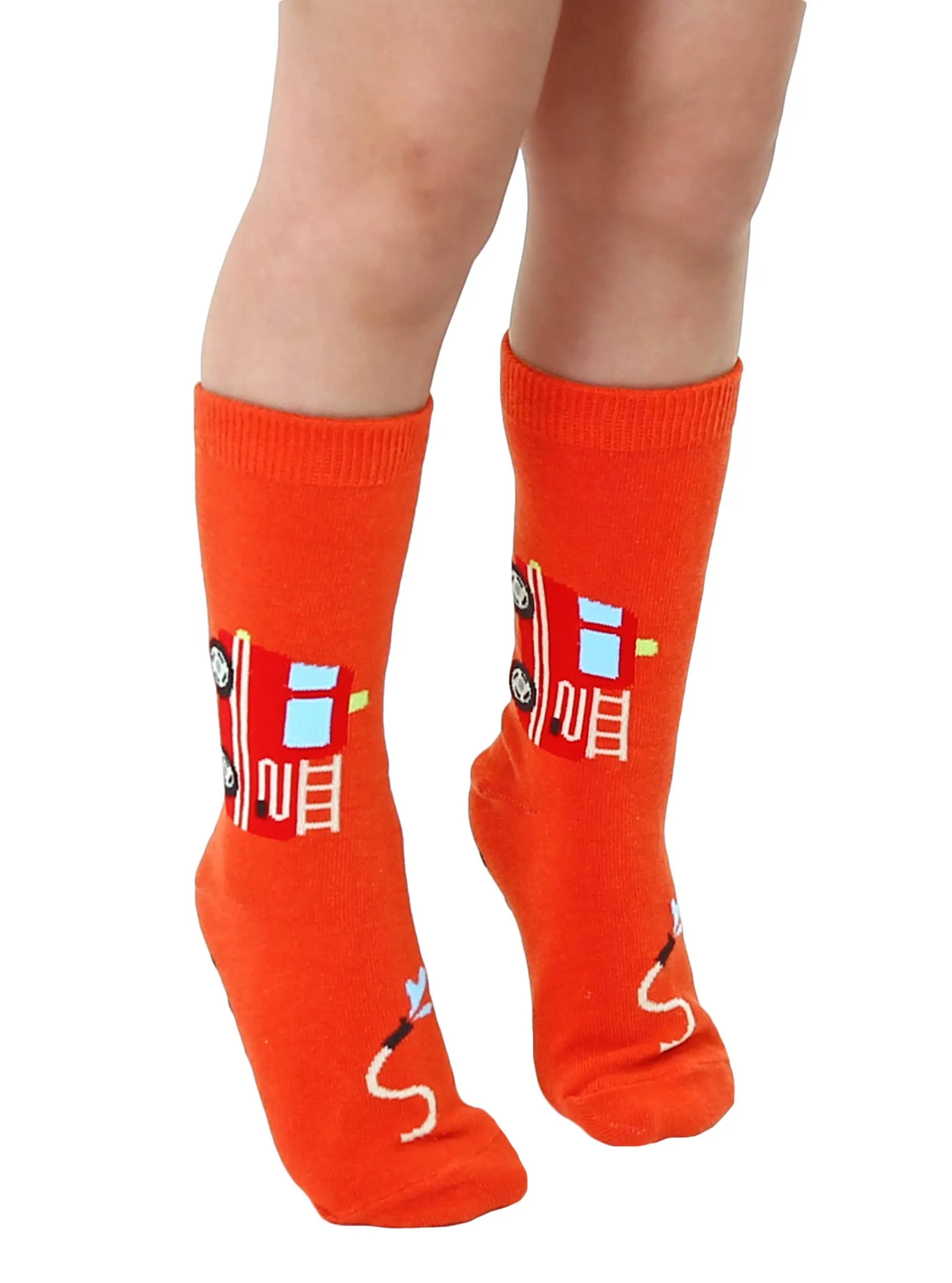 Kids Fire Truck Socks