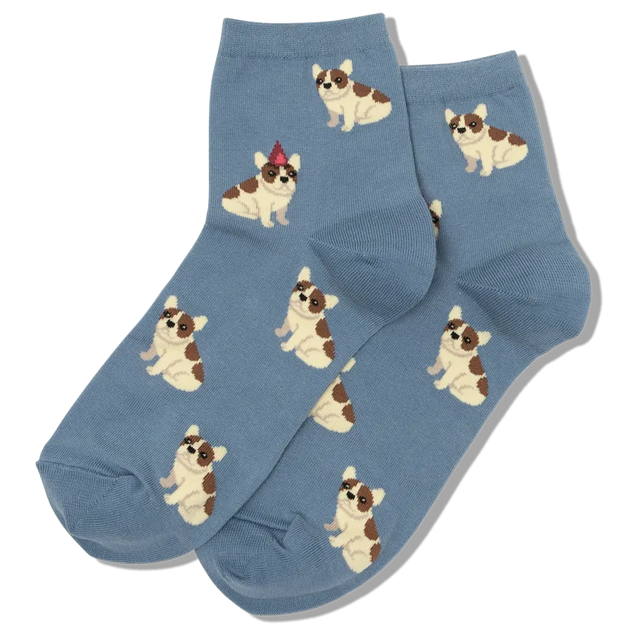 Kid's Santa Dog Crew Socks