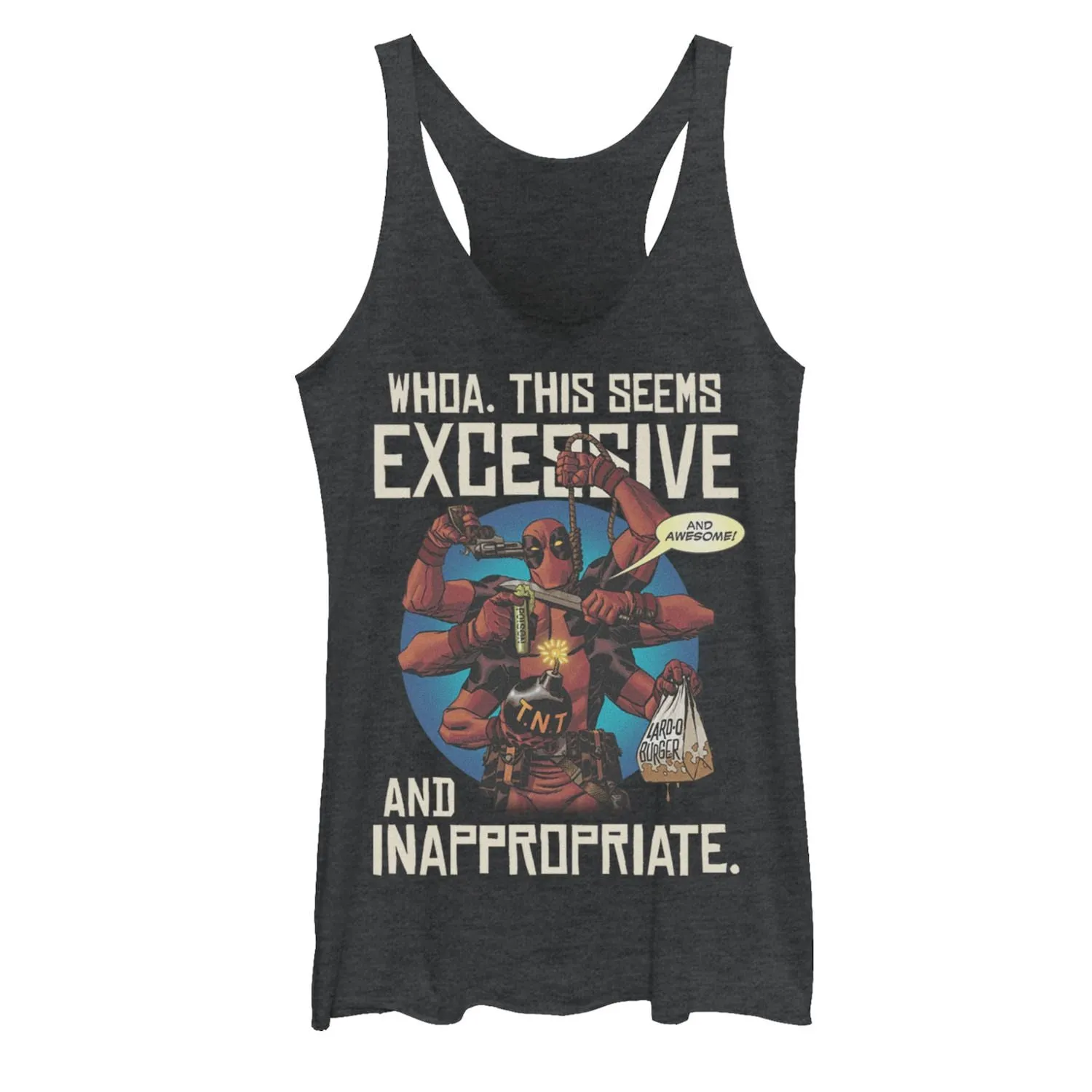 Marvel Deadpool Six Arms Junior Licensed Character Tank Top