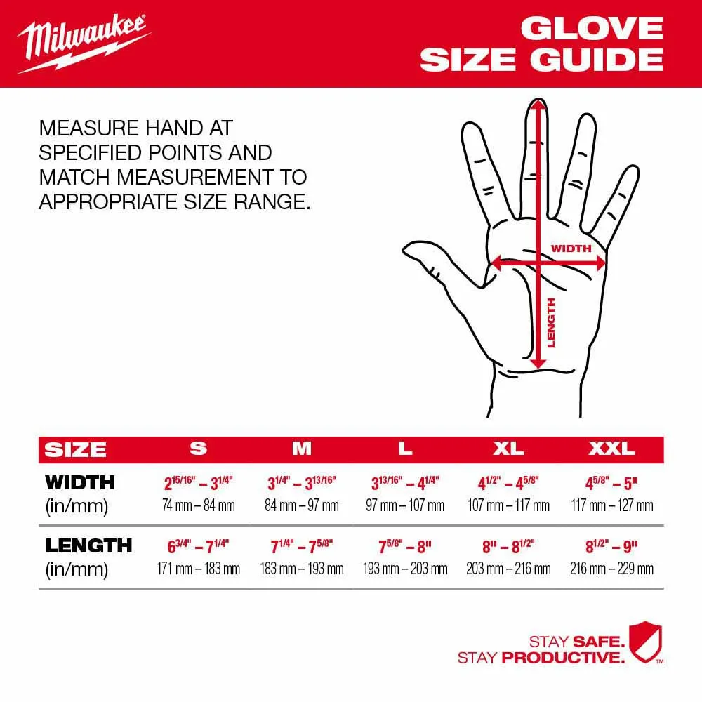 Milwaukee 48-73-8743B High Dexterity A4 Polyurethane Dipped Gloves - Extra Large