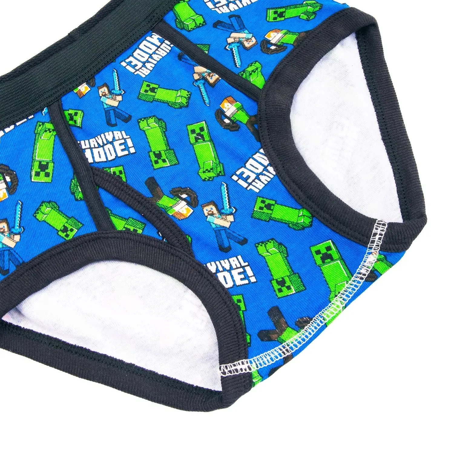 Minecraft Briefs Pack of 5 for Boys 4-8 Years Old Licensed Character