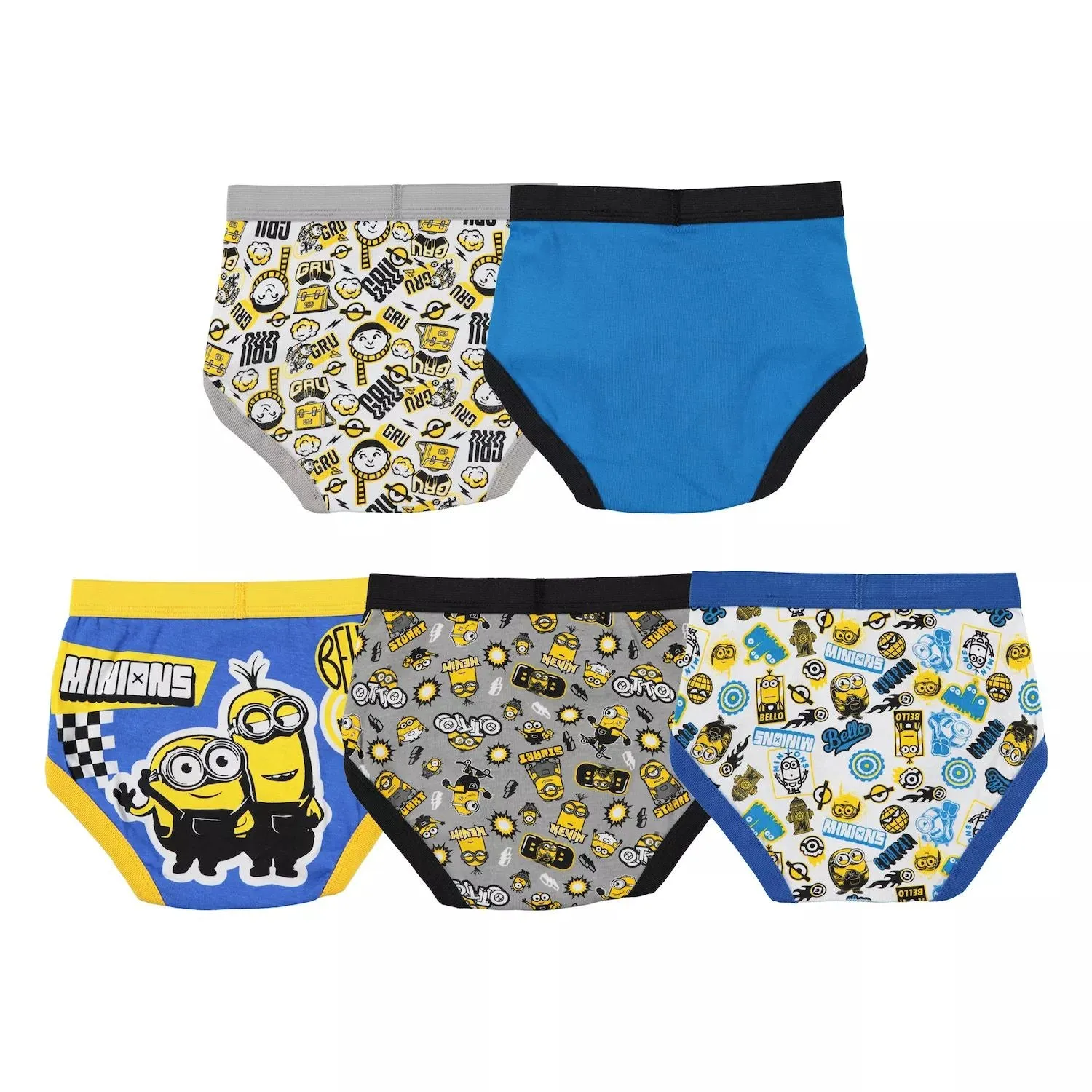 Minions Boxer Briefs for Boys 4-8 Years Licensed Character