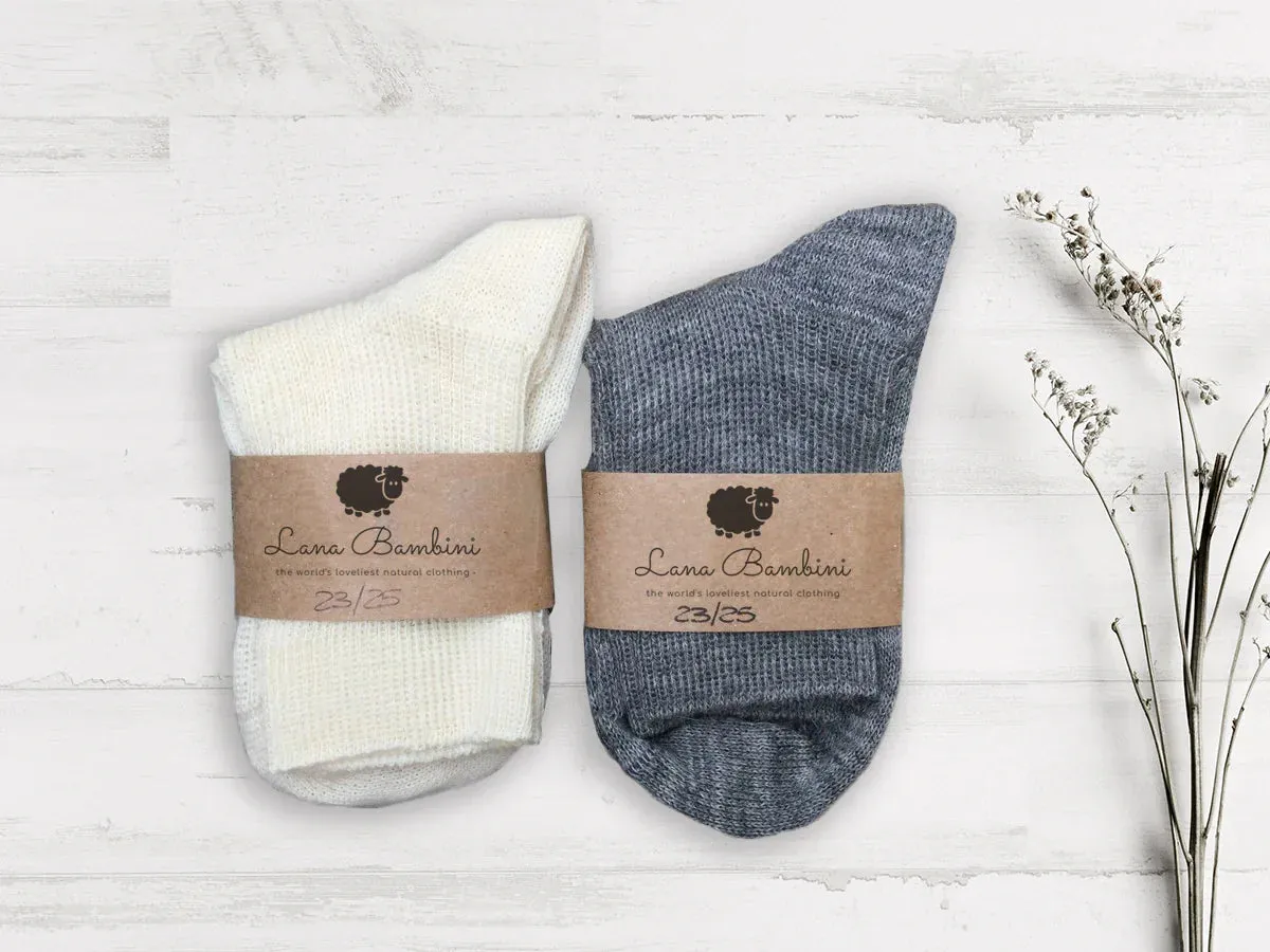 PIA ~ Children's Socks. Naturally dyed. Wool & organic cotton.