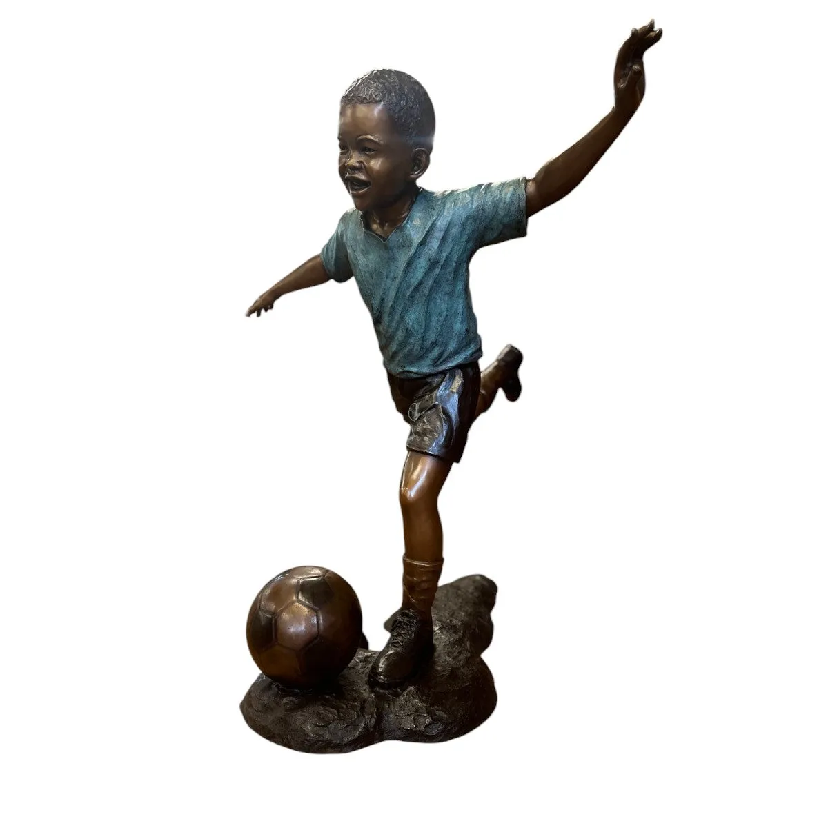 Soccer Kicker Statue