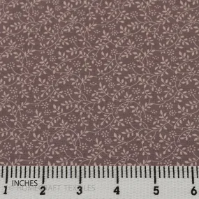 Taupe Vine Flutter Cotton Print