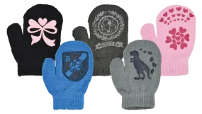 Winter Gloves-Kid's Magic Mittens w/Designer Palm Grip, 2-4