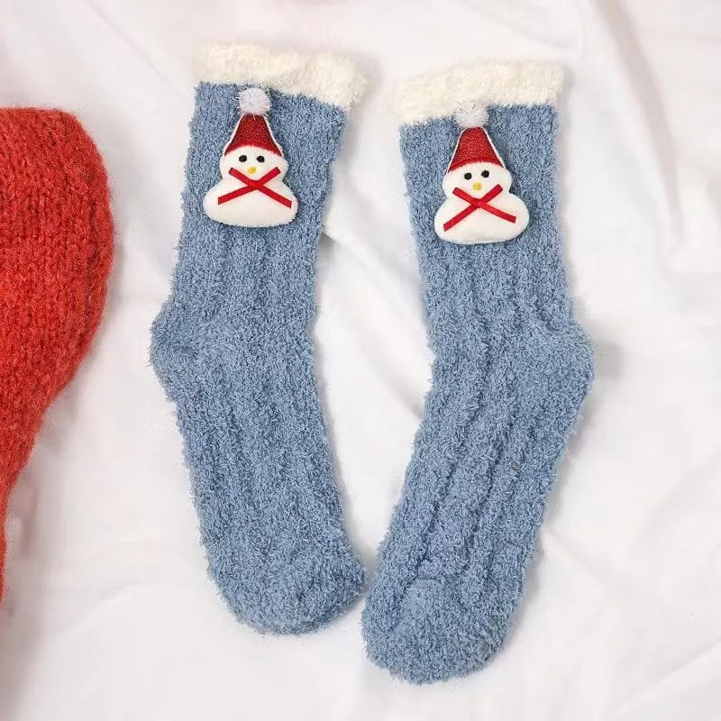 Women's Christmas Home Coral Fleece Socks