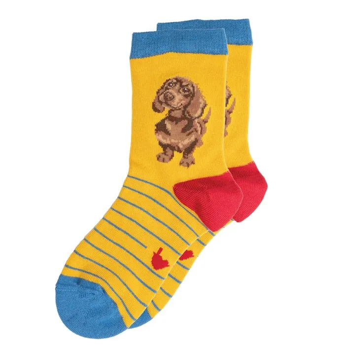 Wrendale 9-12 Little Dachshund Children's Sock